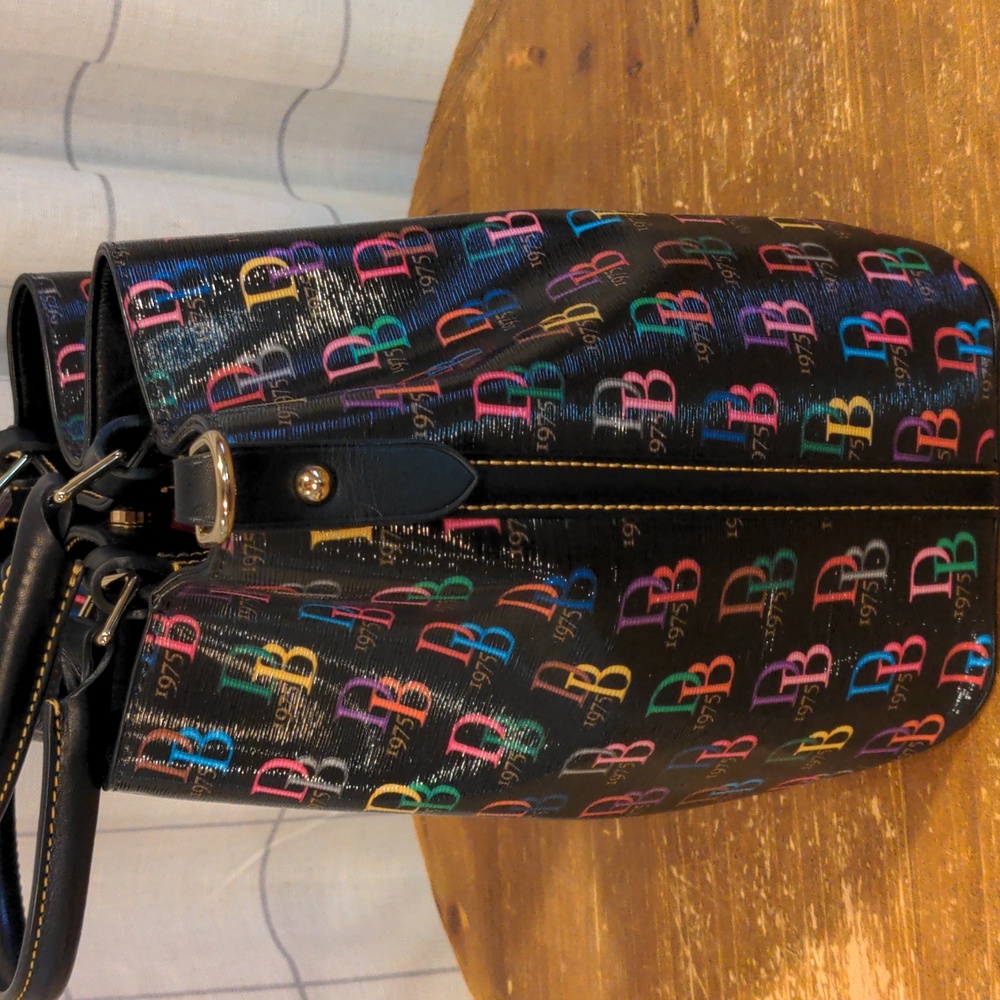 Dooney & Bourke DB75 Multi Brenna Satchel Handbag - Picture 9 of 12